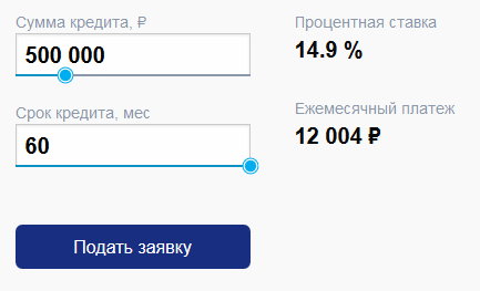 Кредитный калькулятор в банке Росевробанк